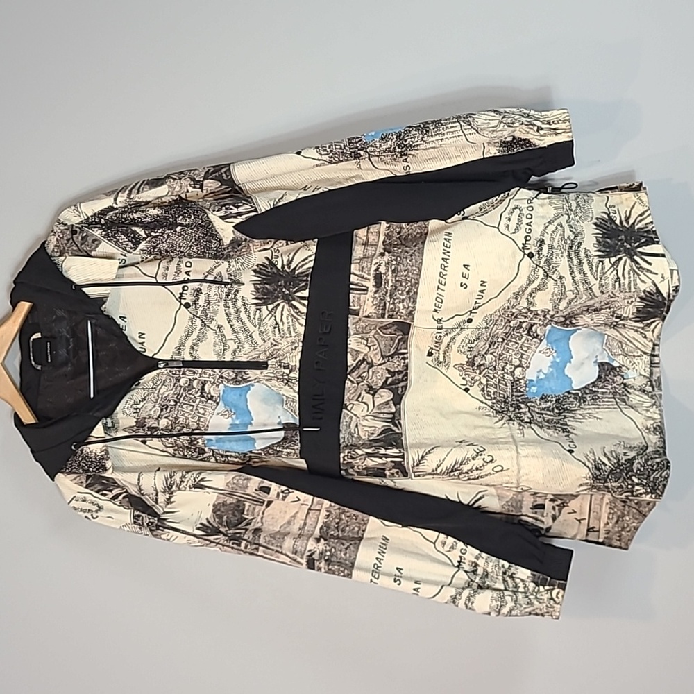 Daily Paper Size Large Pilembo Anorak Pullover Jacket Y2K Graphic Mountain Guide